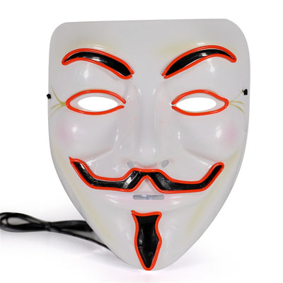 Light up Anonymous Mask - Pink