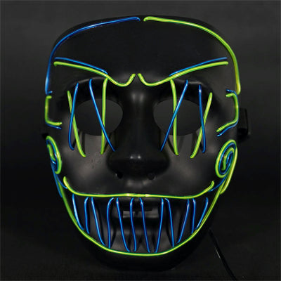 Cross Stitch Joker LED Mask