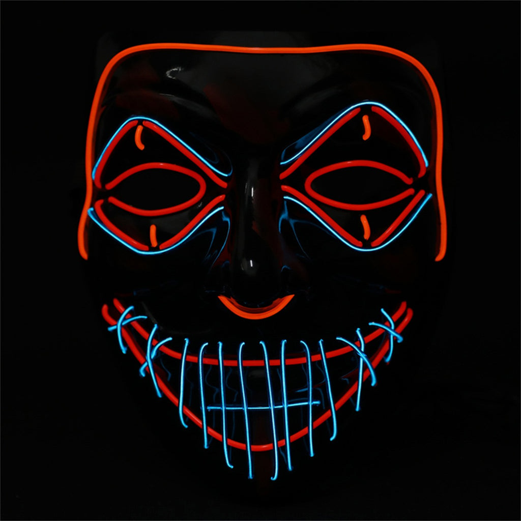 Máscara De Halloween Traje De Halloween Led Glow Scary | Cuotas sin interés Máscara De Halloween Traje De Halloween Led Glow Scary | Cuotas sin interés