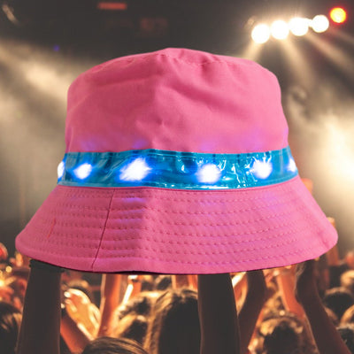 Light-up Pink Bucket Hat