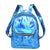 Bags - Blue Shiny Backpack