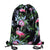 Bags - Floral Black Drawstring Bag