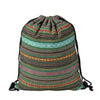 Bags - Khaki Patterned Drawstring Bag