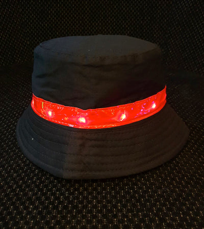 Light-up Black Bucket Hat