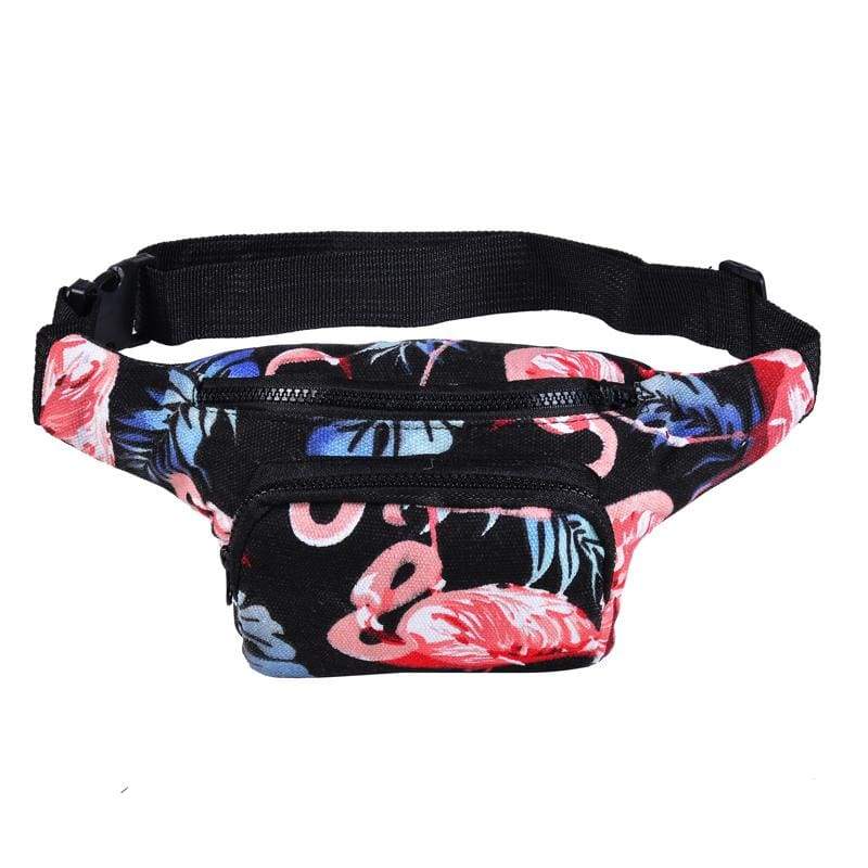 BUMBAG - Black Flamingo Bumbag