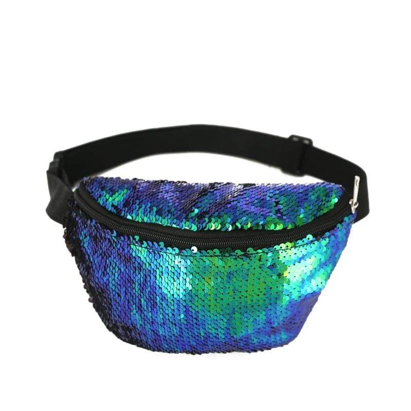 BUMBAG - Green Sequin Bumbag