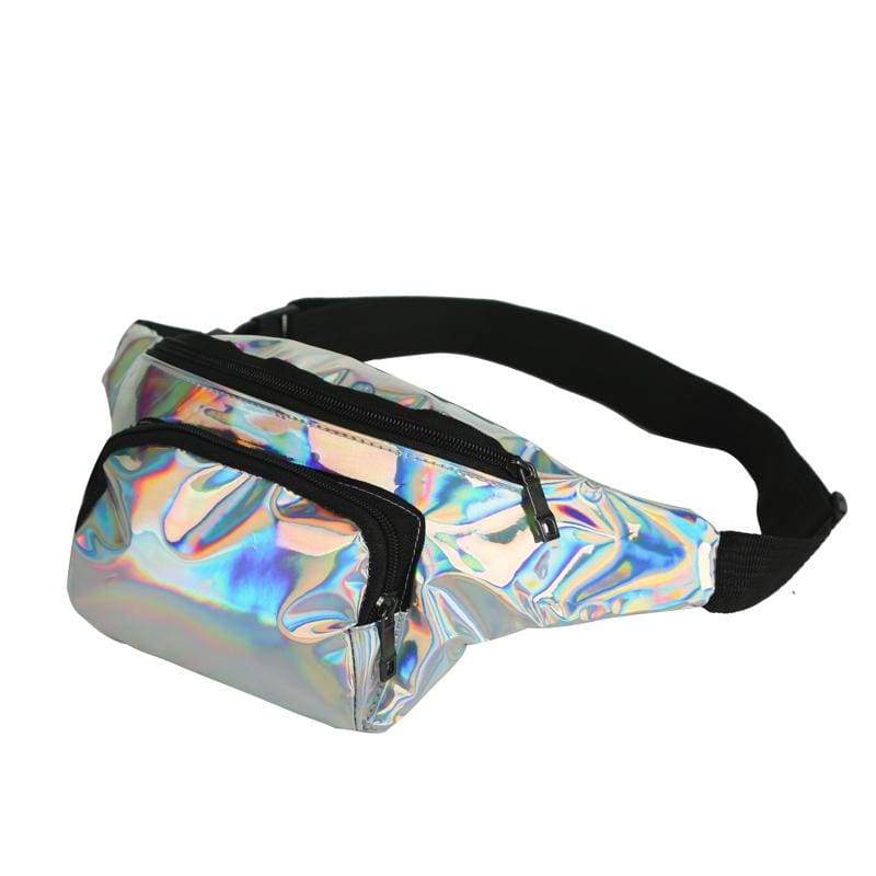 BUMBAG - Silver Holographic Bumbag