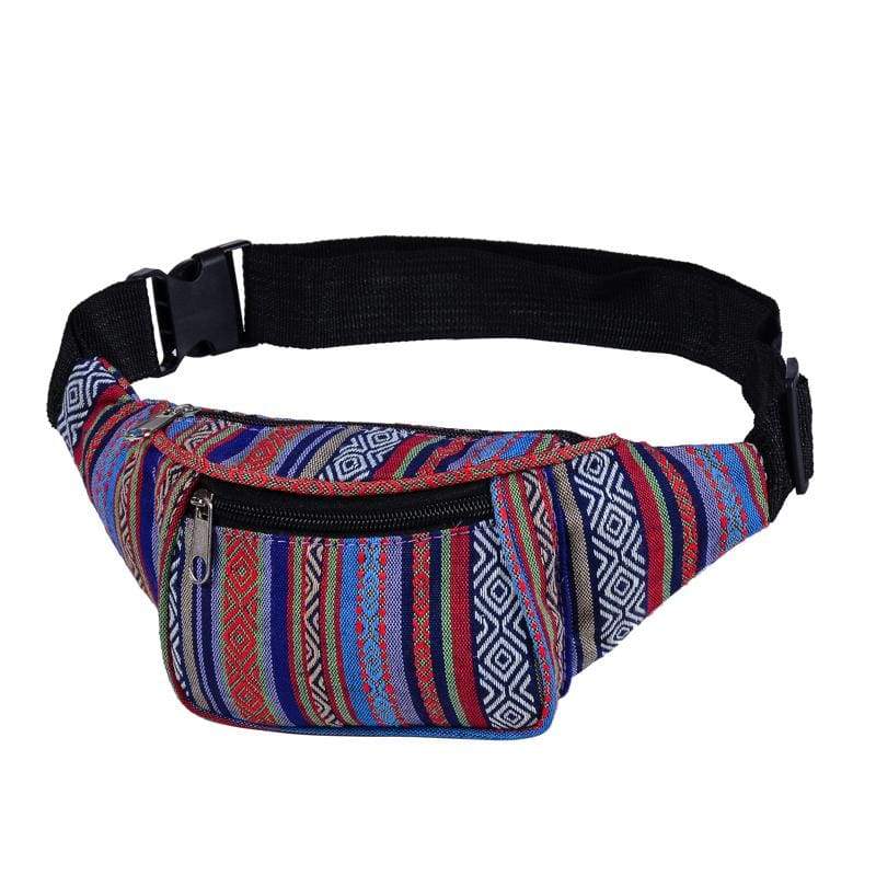 BUMBAG - Turquoise Mix Canvas Bumbag