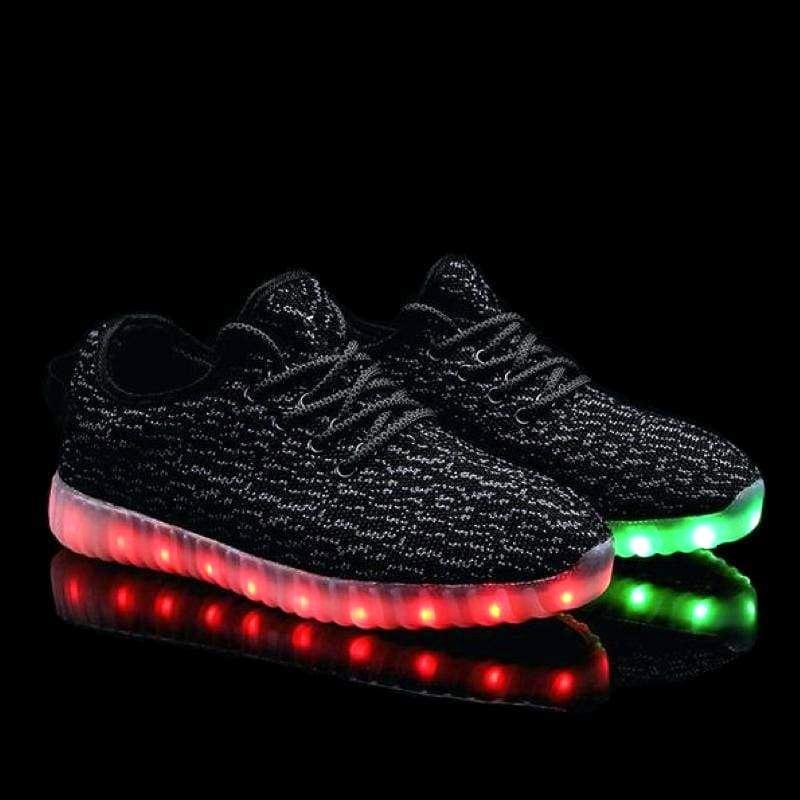 Flashez LED Footwear - Flashes Infants Black - L.E Deezy Shoes