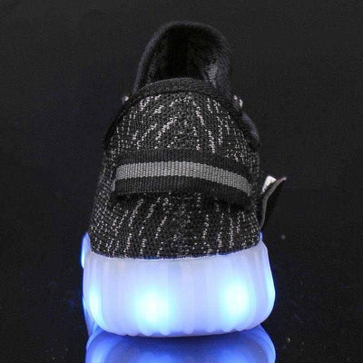 Flashez LED Footwear - Flashes Infants Black - L.E Deezy Shoes