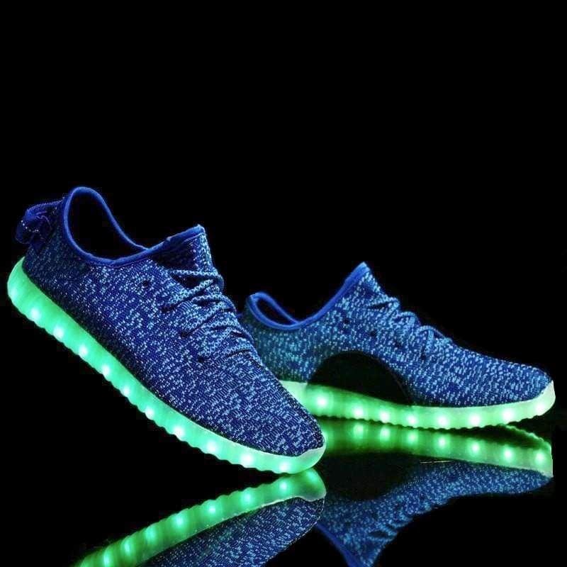 Flashez LED Footwear - Flashez Blue - L.E Deezy Shoes
