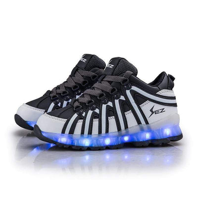 Flashez LED Footwear - Flashez LED S10's Grey/White