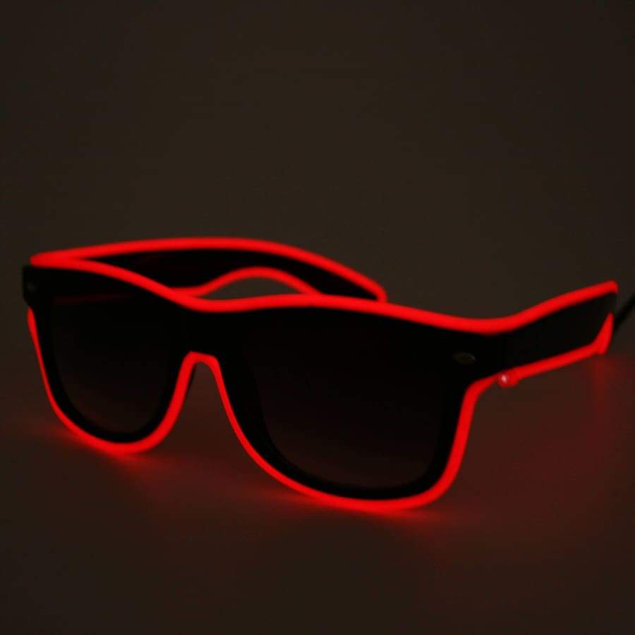Glasses - Light Up LED Glasses - Red