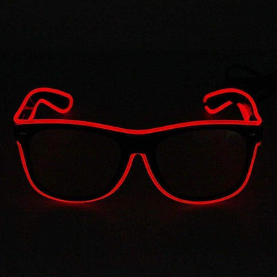 Glasses - Light Up LED Glasses - Red