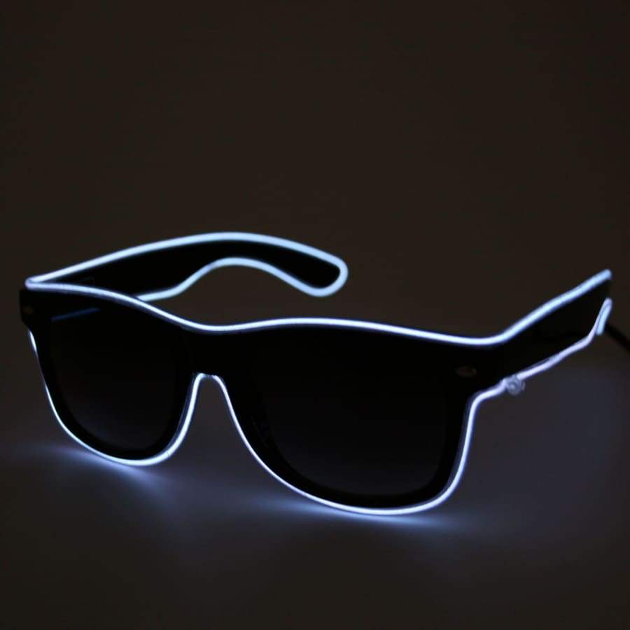 Glasses - Light Up LED Glasses - White