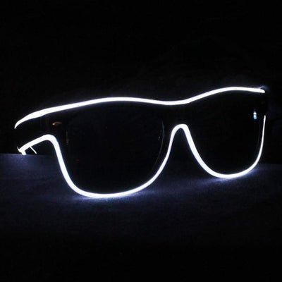 Glasses - Light Up LED Glasses - White
