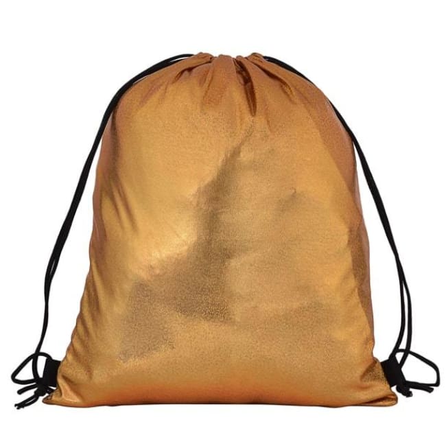 Gold Drawstring Bag - Bags