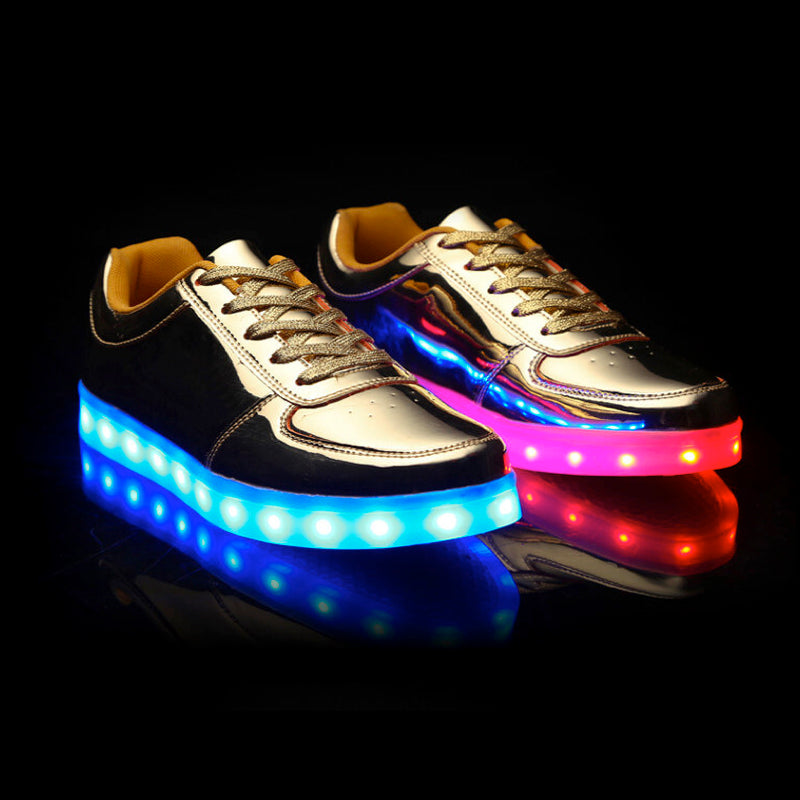 Mens Light Up Trainers LED Shoes Flash Wear UK Brand