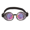 Kaleidoscope Goggles - Flashez Silver Kaleidoscope Steampunk Goggles