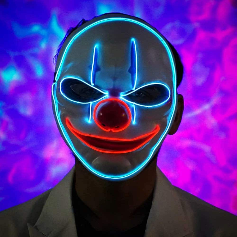 Crazy Clown LED Mask
