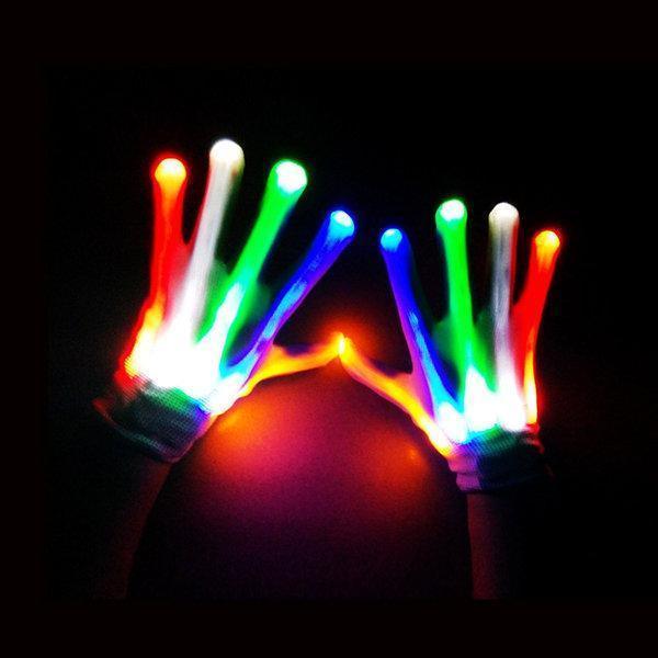 LED Gloves - Fully Glowing Light Up Gloves