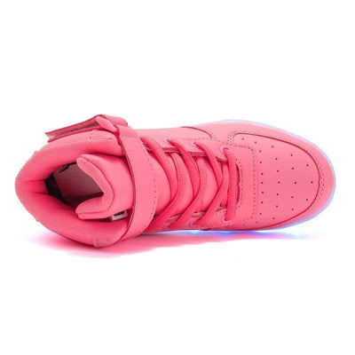 LED Shoes - Flash Wear High-Top Pinks