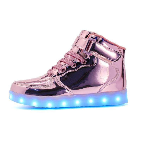 Rose gold hot sale kids trainers