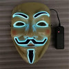 Masks - Light Up Anonymous Mask - White