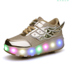Gold Roller Light up Rechargeable Shoes