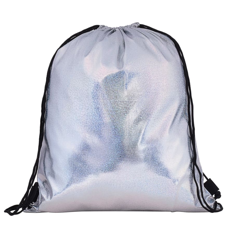 Silver Drawstring Bag - Bags