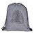 Silver Sequin Drawstring Bag - Bags