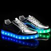 Flashez - Silver Low Top LED Trainers