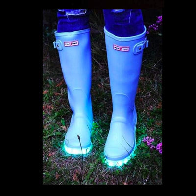 Wellies - Ladies Light Up Flashez Wellies - Candy Blue